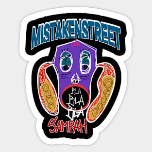 Mistaken street Sticker